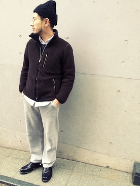 「アイテム（その他アウター）」を使った、MASATOSHI KOMORIさん（メンズ・173cm・20代）の冬コーディネート