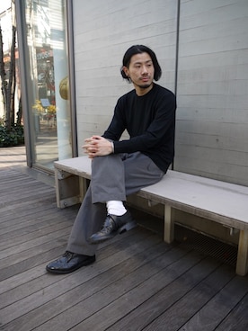 MASATOSHI KOMORIさん（メンズ・173cm）の冬コーディネート