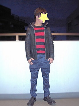 「フード」｜駆動 電磁さん（メンズ・165cm）の冬コーディネート