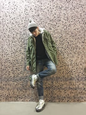Yatho Wongさん(メンズ・175cm)の冬コーディネート