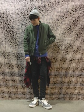 「CLOT（クロット）のアイテム（トップス）」を使った、Yatho Wongさん（メンズ・175cm）の春コーディネート