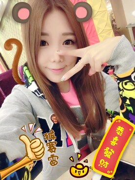 「:CHOCOOLATEのアイテム（ジャケット/アウター）」を使った、Alisa茜尹さん（レディース・163cm）の冬コーディネート