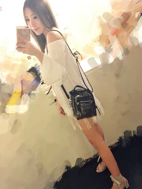 「PULL&BEAR（プルアンドベア）のアイテム（ワンピース）」を使った、Alisa茜尹さん（レディース・163cm）の秋コーディネート