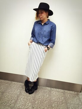 こばやしきえさん（レディース・168cm）の秋コーディネート