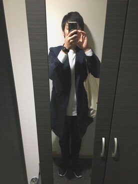 「HARE（ハレ）のアイテム（ダッフルコート）」を使った、susukeさん（メンズ・175cm）の秋コーディネート