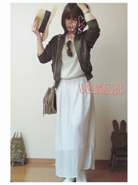 「aveil（アベイル）のアイテム（パンツ）」を使った、❁ÿukko❁さん（レディース・157cm）の春コーディネート