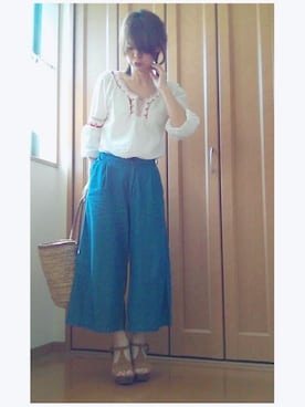 「おさげ」｜「アイテム（その他）」を使った、❁ÿukko❁さん（レディース・157cm）の春コーディネート