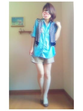 「ショーパン」｜「アイテム（ラッピングキット）」を使った、❁ÿukko❁さん（レディース・157cm）の夏コーディネート