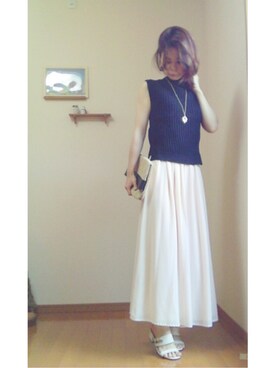 「aveil（アベイル）のアイテム（アクセサリー）」を使った、❁ÿukko❁さん（レディース・157cm）の夏コーディネート