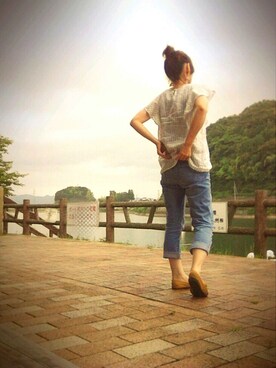 「aveil（アベイル）のアイテム（アクセサリー）」を使った、❁ÿukko❁さん（レディース・157cm）の夏コーディネート