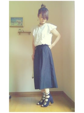 「同窓会」｜「アイテム（その他）」を使った、❁ÿukko❁さん（レディース・157cm）の夏コーディネート