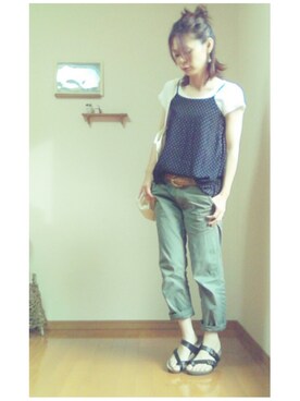 「アイテム（福袋/福箱、レッド系）」を使った、❁ÿukko❁さん（レディース・157cm）の夏コーディネート