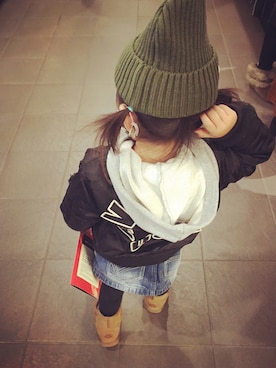 𝔸𝕔𝕠𝕠𝕠¨̮⑅*さん（キッズ・90cm）の冬コーディネート