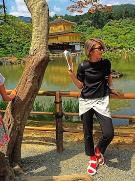 「RESTIR（リステア）のアイテム」を使った、65さん（レディース・160cm）の夏コーディネート