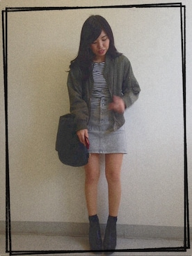 みんちゃんさん（レディース・155cm）の春コーディネート