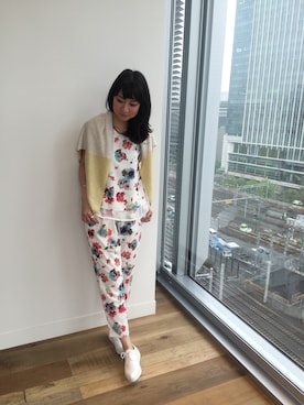 「HARE（ハレ）のアイテム（オールインワン・サロペット）」を使った、inhhhan®さん（レディース・165cm）の春コーディネート