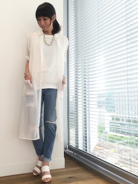 「HARE（ハレ）のアイテム（シューズ）」を使った、inhhhan®さん（レディース・165cm）の春コーディネート