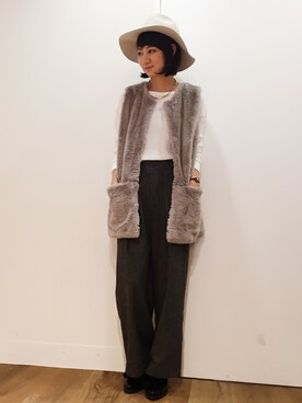 「HARE（ハレ）のアイテム（チョーカー）」を使った、inhhhan®さん（レディース・165cm）の秋コーディネート