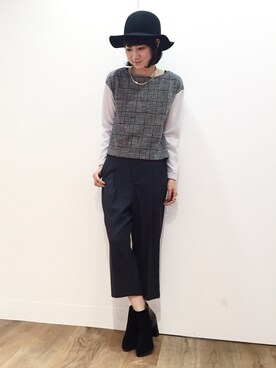 「HARE（ハレ）のアイテム（チョーカー）」を使った、inhhhan®さん（レディース・165cm）の秋コーディネート