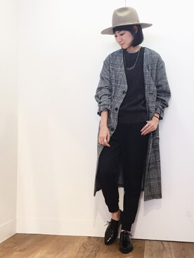 「HARE（ハレ）のアイテム（その他アウター）」を使った、inhhhan®さん（レディース・165cm）の秋コーディネート