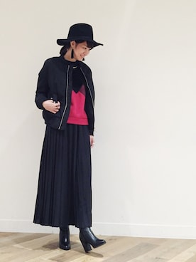 「HARE（ハレ）のアイテム（ピアス（両耳用））」を使った、inhhhan®さん（レディース・165cm）の秋コーディネート