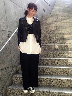 「HARE（ハレ）のアイテム（ピアス（両耳用））」を使った、inhhhan®さん（レディース・165cm）の春コーディネート