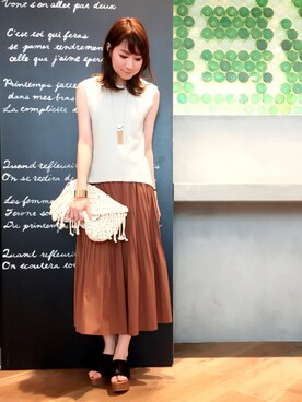 「HARE（ハレ）のアイテム（ピアス（両耳用））」を使った、inhhhan®さん（レディース・165cm）の春コーディネート