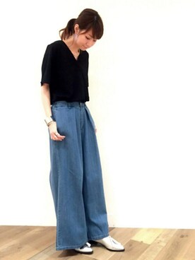 「HARE（ハレ）のアイテム（ピアス（両耳用））」を使った、inhhhan®さん（レディース・165cm）の春コーディネート