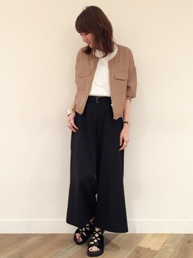 「HARE（ハレ）のレースキャミソールコンビネゾン(HARE)（サロペット/オーバーオール）」を使った、inhhhan®さん（レディース・165cm）の春コーディネート