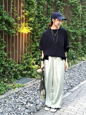 「MICKEY WATCH（ミッキーウォッチ）のアイテム」を使った、inhhhan®さん（レディース・165cm）の夏コーディネート