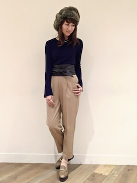 「HARE（ハレ）のアイテム（チョーカー）」を使った、inhhhan®さん（レディース・165cm）の秋コーディネート