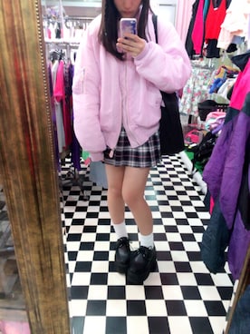 「A.D.G」｜「アイテム（ジャケット/アウター）」を使った、mekisiさん（レディース・157cm）の秋コーディネート