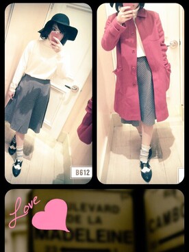 「Paul Smith（ポールスミス）のアイテム（ダウンジャケット/コート）」を使った、RI-KOさん（レディース・158cm）の冬コーディネート