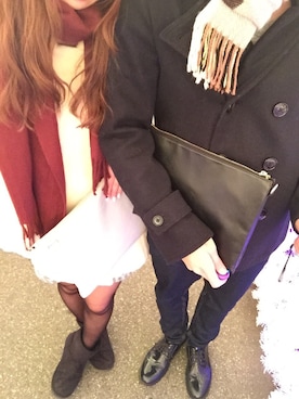 「カップルコーデ」｜はん＊さん（レディース・153cm）の冬コーディネート