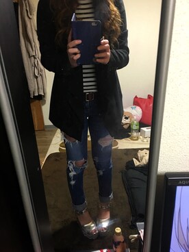 saori  matsuoka さん（レディース・157cm）の春コーディネート