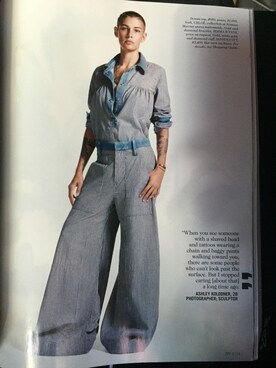 「ellemagazine」｜akolodnerさん（レディース・175cm）の秋コーディネート