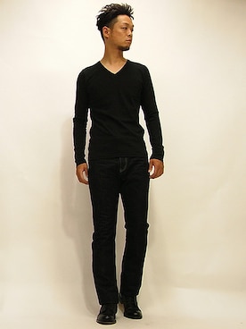 「 チャッカブーツ」｜「アイテム（Tシャツ/カットソー）」を使った、セキさん（メンズ・180cm）の夏コーディネート