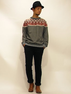 「 バックジップ」｜セキさん（メンズ・180cm）の秋コーディネート