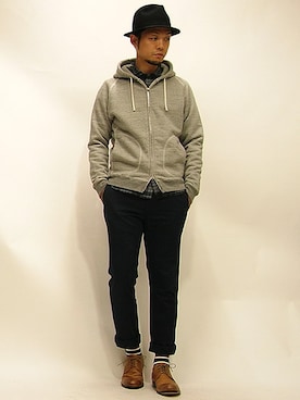 「 プレーントゥ」｜セキさん（メンズ・180cm）の秋コーディネート