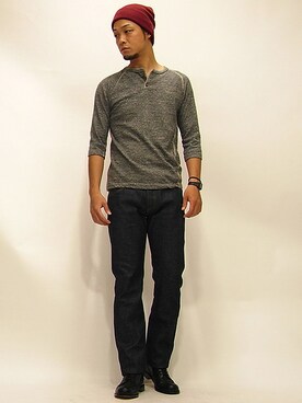 「 バックジップ」｜セキさん（メンズ・180cm）の秋コーディネート