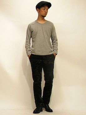 「 ベロアパンツ」｜セキさん（メンズ・180cm）の秋コーディネート