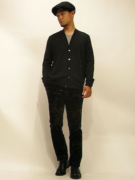 「 ベロアパンツ」｜セキさん（メンズ・180cm）の秋コーディネート