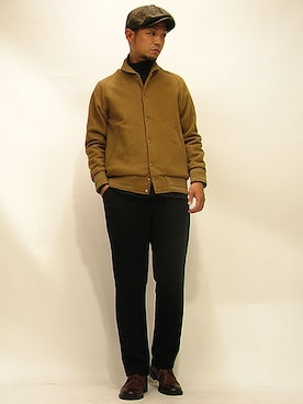 「 プレーントゥ」｜セキさん（メンズ・180cm）の秋コーディネート