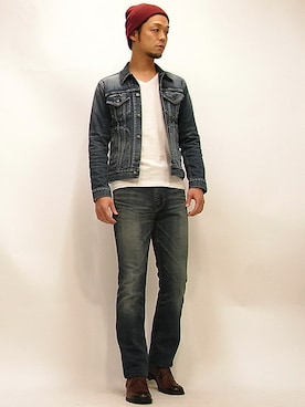 「 ロンＴ」｜セキさん（メンズ・180cm）の冬コーディネート
