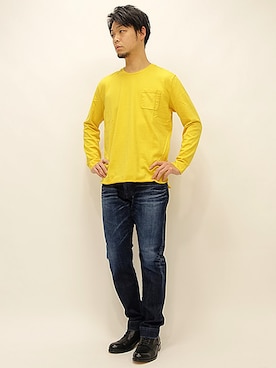 「 ロンＴ」｜セキさん（メンズ・180cm）の冬コーディネート