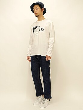 「 ロンＴ」｜セキさん（メンズ・180cm）の冬コーディネート