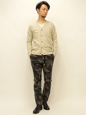 「アイテム（カーディガン/ボレロ）」を使った、セキさん（メンズ・180cm・30代）の冬コーディネート