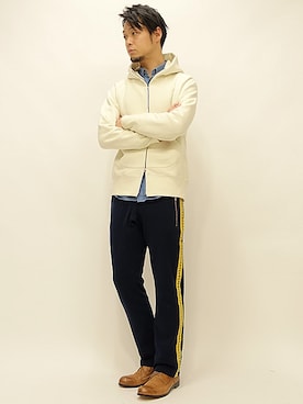 「 プレーントゥ」｜セキさん（メンズ・180cm）の冬コーディネート