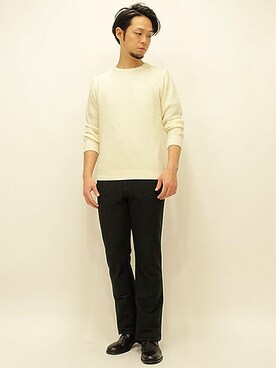 「 プレーントゥ」｜セキさん（メンズ・180cm）の春コーディネート