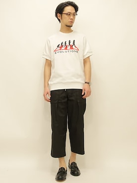 「Nuggets（ナゲッツ）のアイテム」を使った、セキさん（メンズ・180cm）の春コーディネート